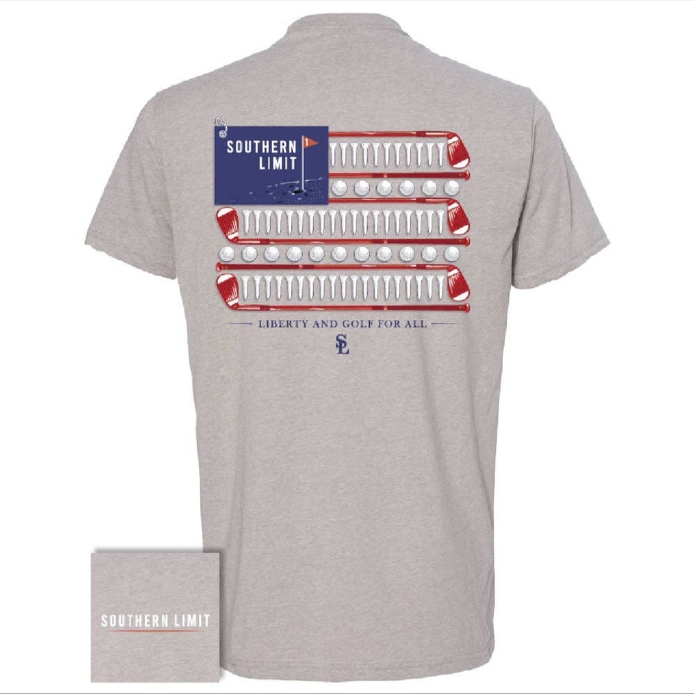 Southern Limit Silk Liberty and Golf Short Sleeve Tee